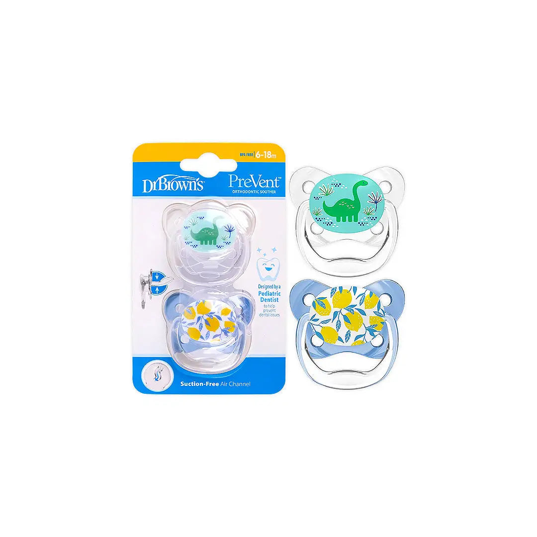 58940-Dr Browns PreVent Butterfly Shield Soother (6-18m) Blue-1913