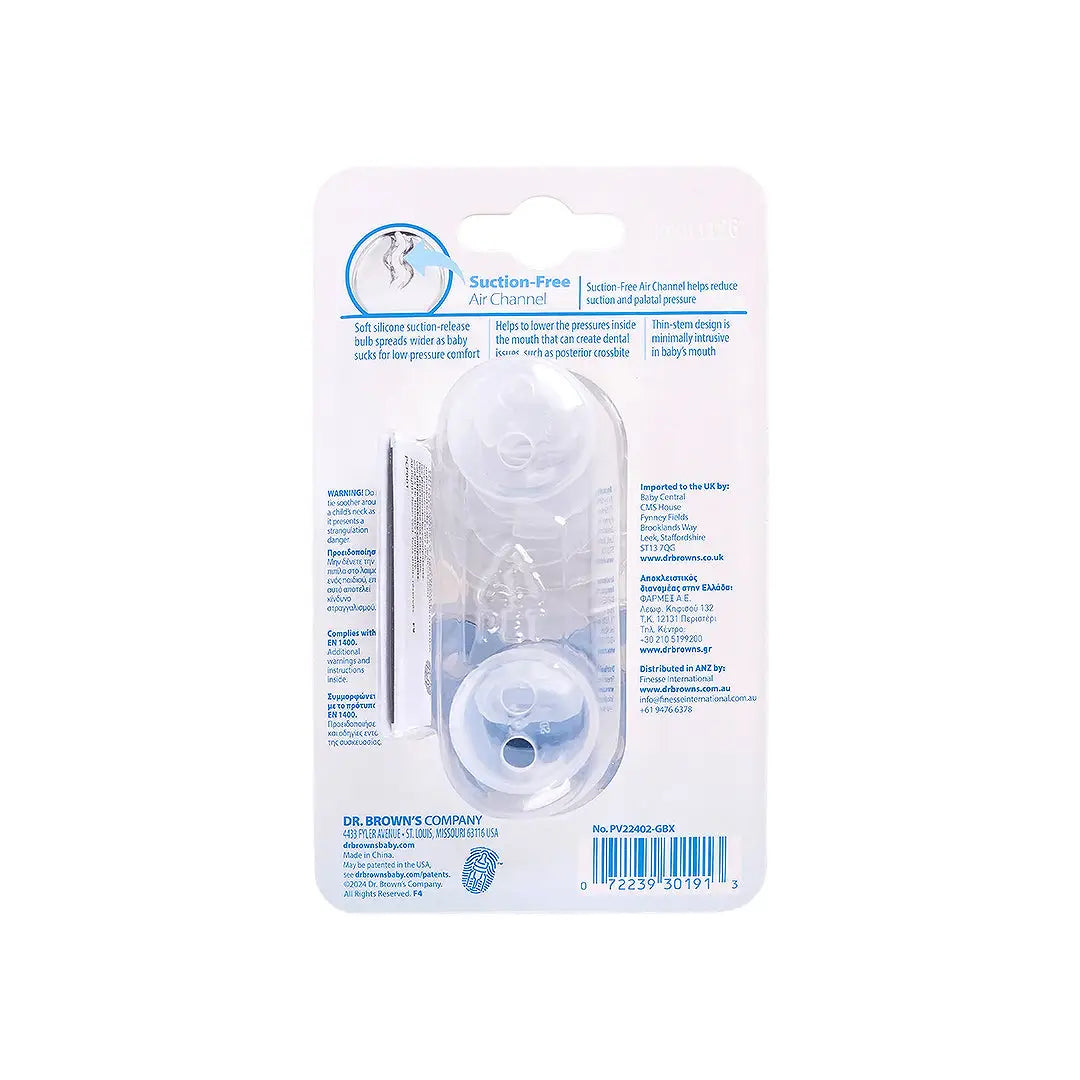 58940-Dr Browns PreVent Butterfly Shield Soother (6-18m) Blue-1913 +3