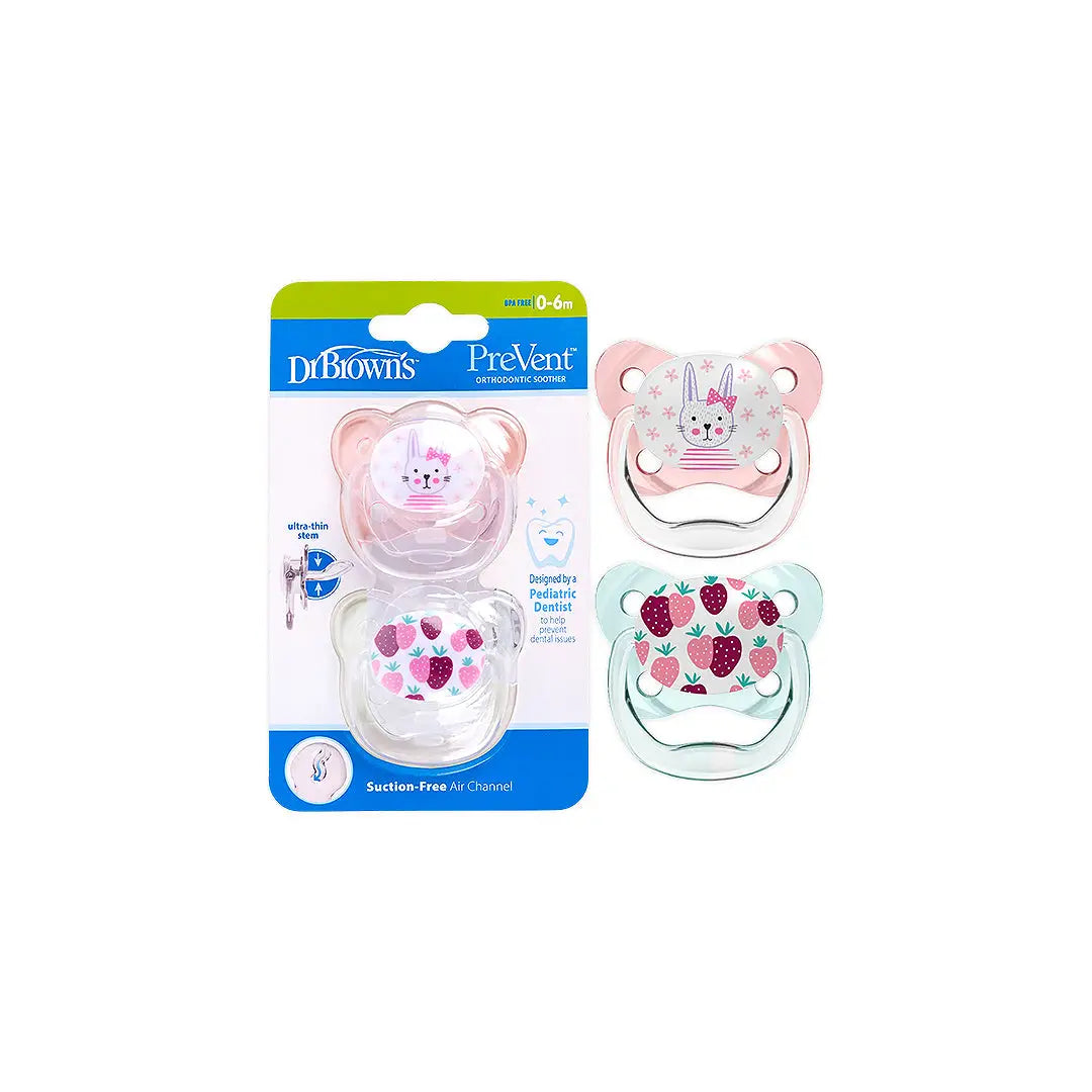 58942-Dr Browns PreVent Butterfly Shield Soother (0-6m) Pink-1753