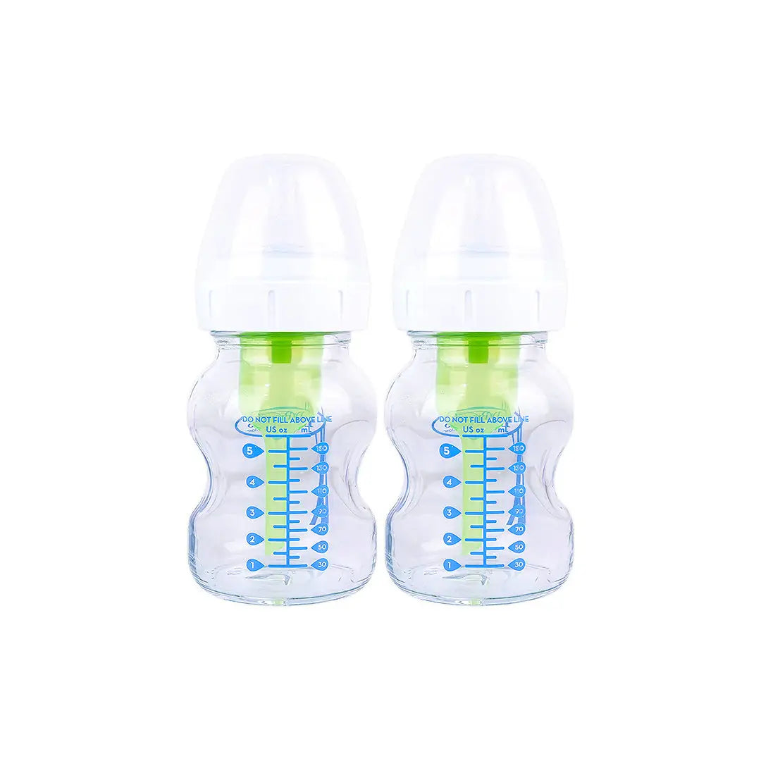 Dr Browns Anti-Colic Wild-Neck Glass Bottle(0m+)2x150mL-1709