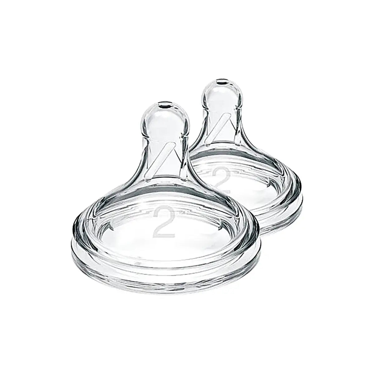 6-Dr Browns Level 2 Wide-Neck Silicone Nipples (3-6m) 2pcs +5
