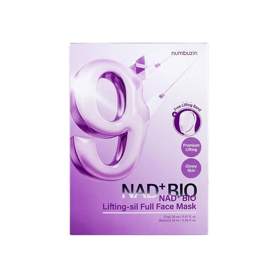 58962-Numbuzin No.9 NAD+BIO Lifting-Sil Full Facial Mask 4 Sheets