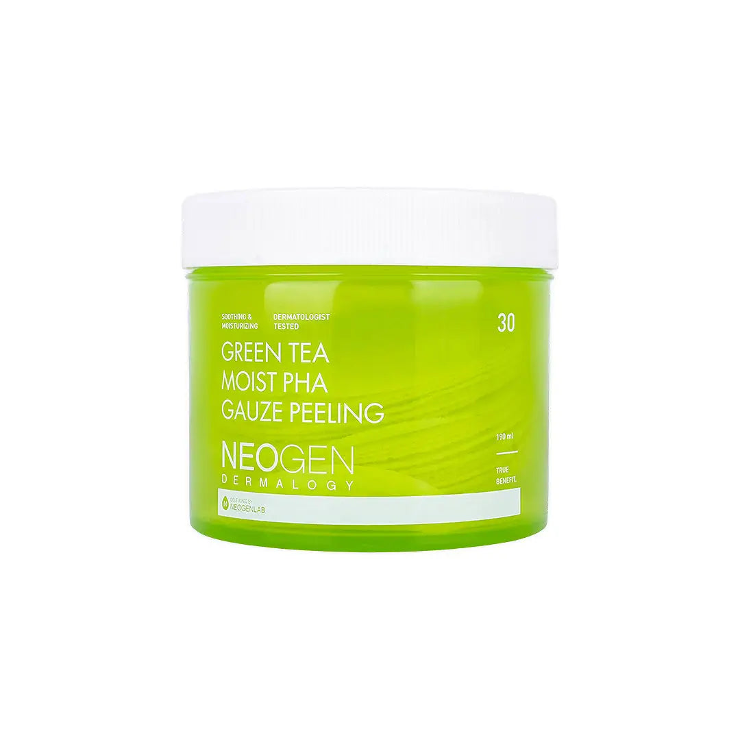 1-Neogen Green Tea Moist PHA Gauze Peeling 30 Pads