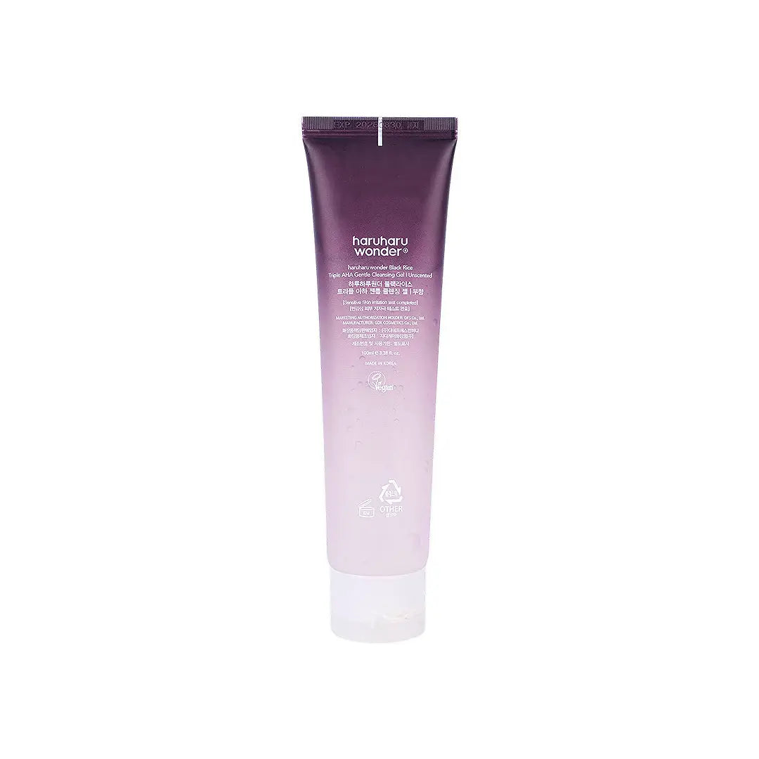 59014-Haruharu Wonder Black Rice AHA Gentle Cleansing Gel 100mL +3