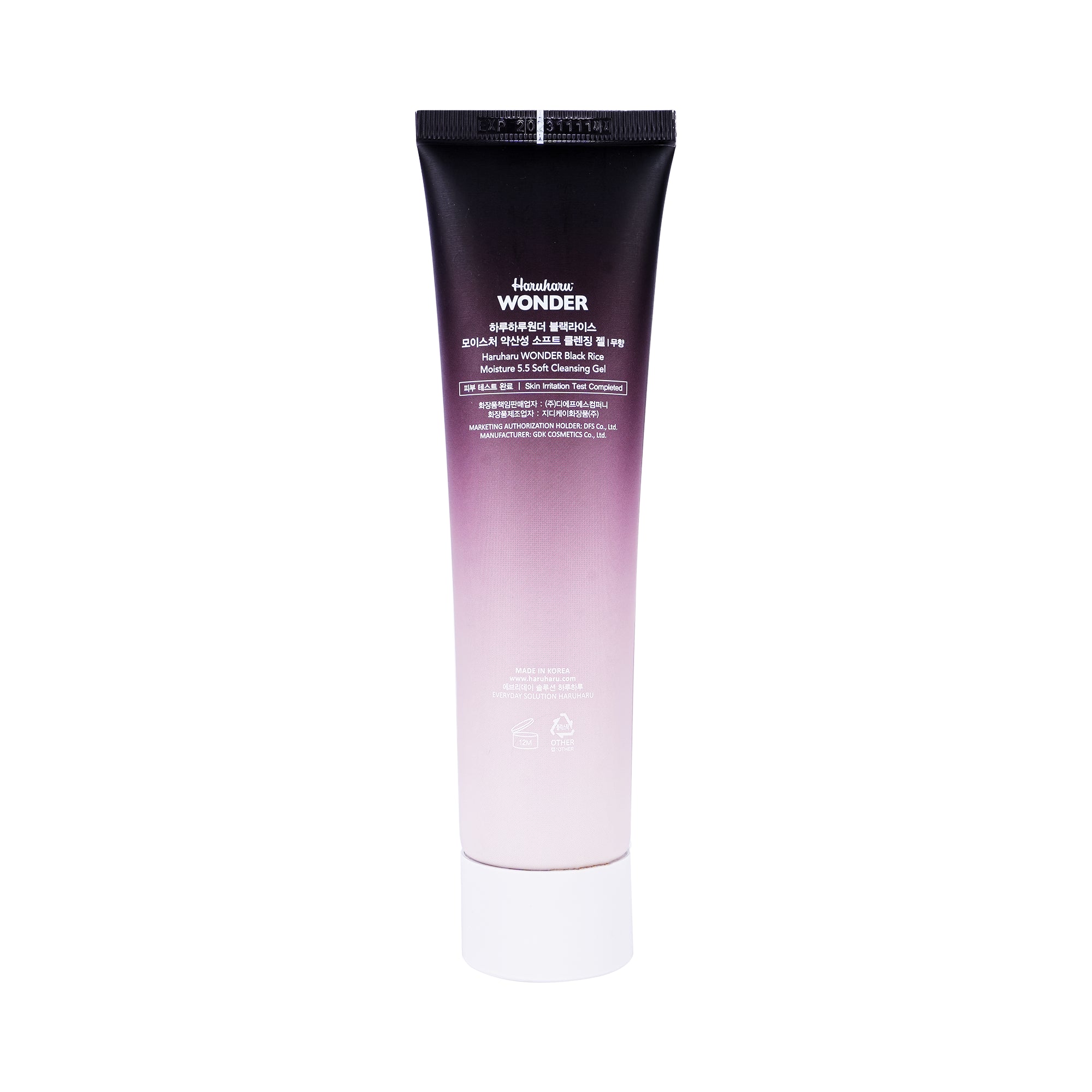 59016-Haruharu Wonder Black Rice Moisture 5.5 Cleansing Gel 100mL +8