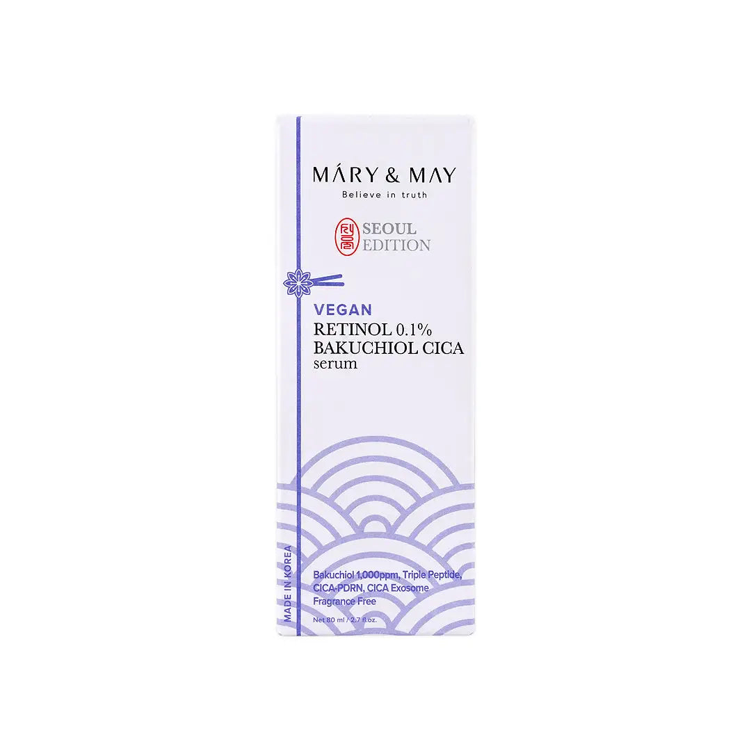Mary & May Retinol 0.1% Bakuchiol CICA Serum 80mL