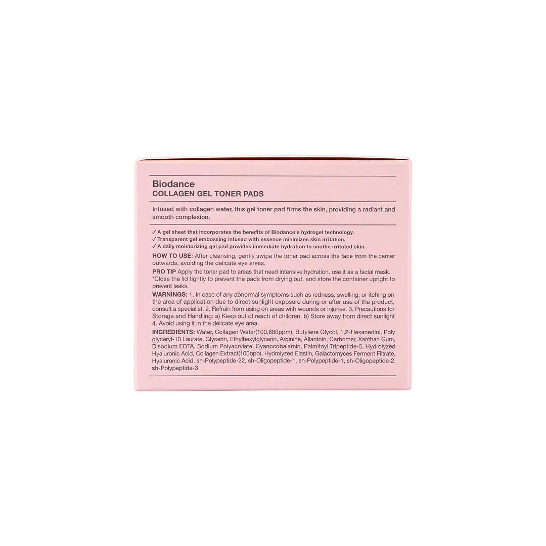 59035-Biodance Collagen Glow Toner Pad 60 Pads +7