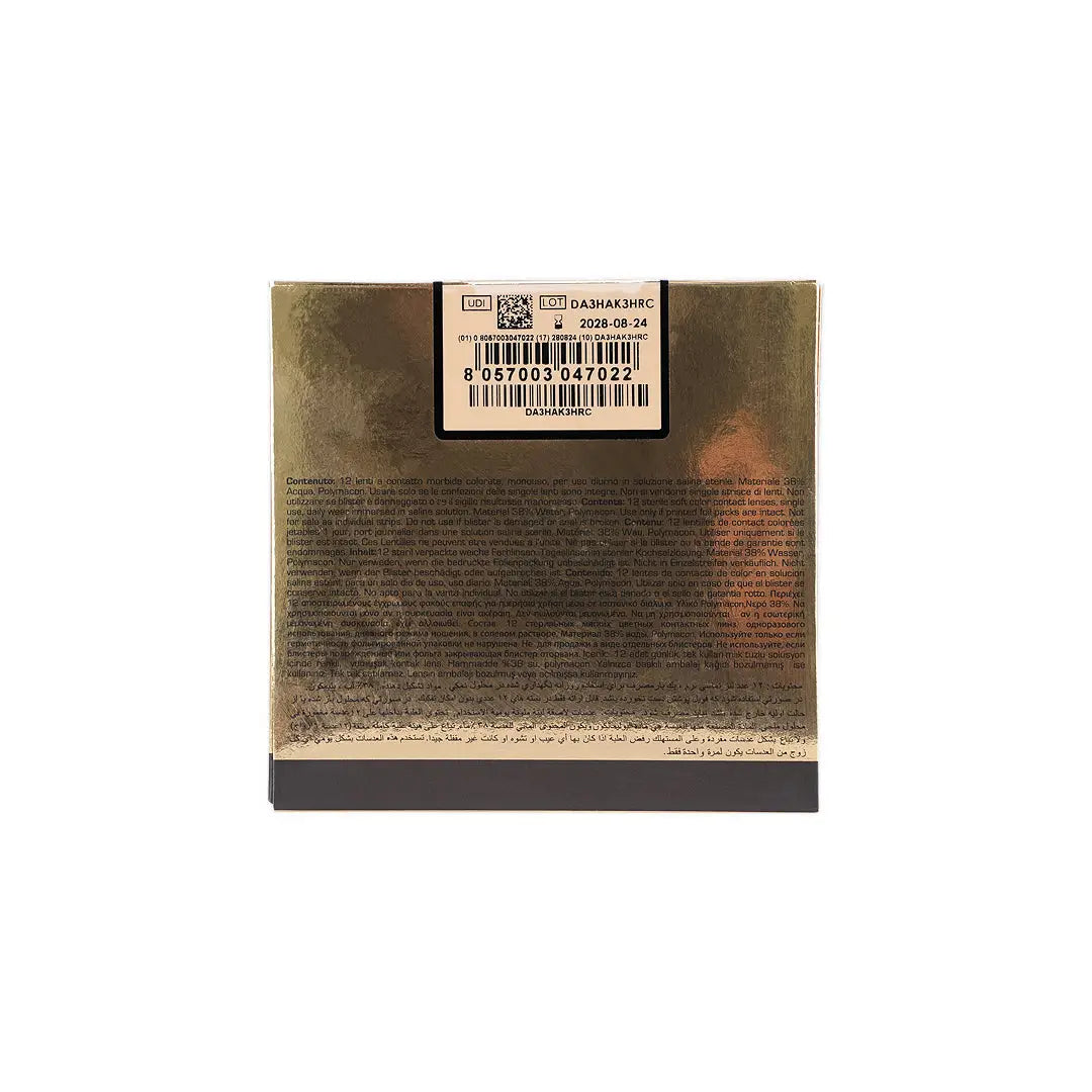 59042Desio Attitude One Day Contact Lens 12pcs - Tender Hazel +7