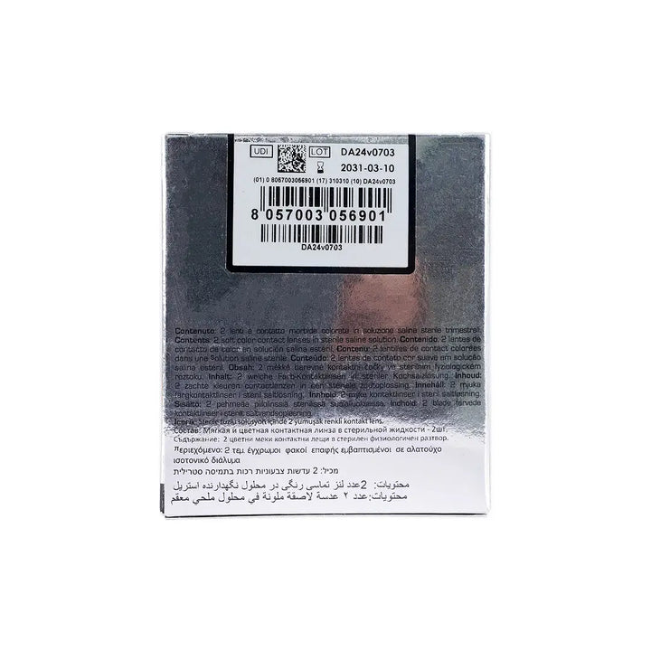 59046Desio Attitude Quarterly Color Contact Lens 2pcs -Deep Brown +5