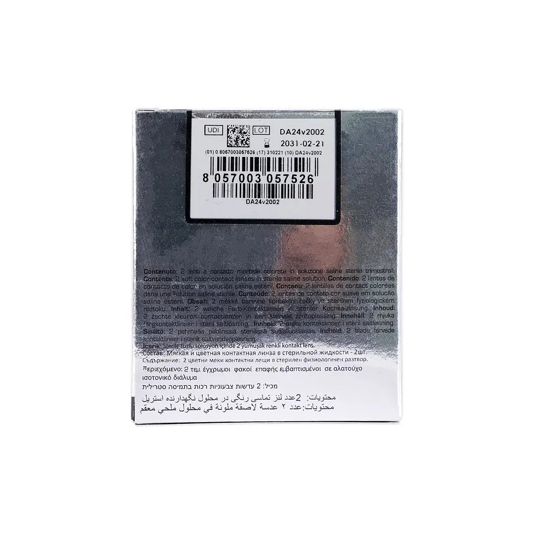 59047Desio Attitude Quarterly Color Contact Lens 2pcs - Bold Grey +5