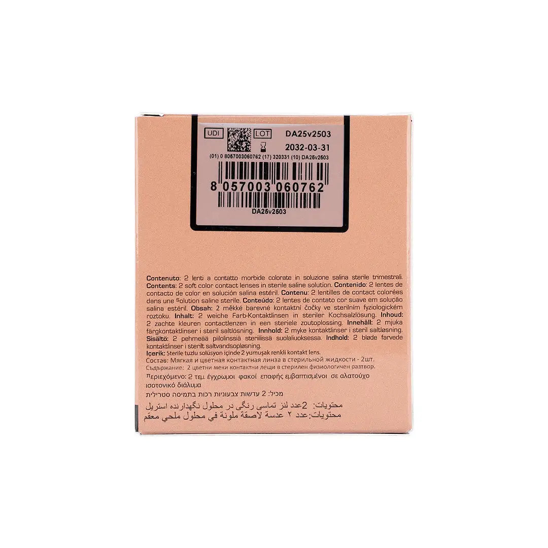 59048Desio Attitude Quarterly Contact Lens 2pcs-Mocha Mousse +5