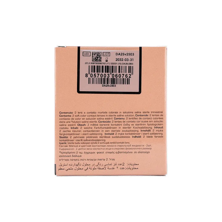 59048Desio Attitude Quarterly Contact Lens 2pcs-Mocha Mousse +5