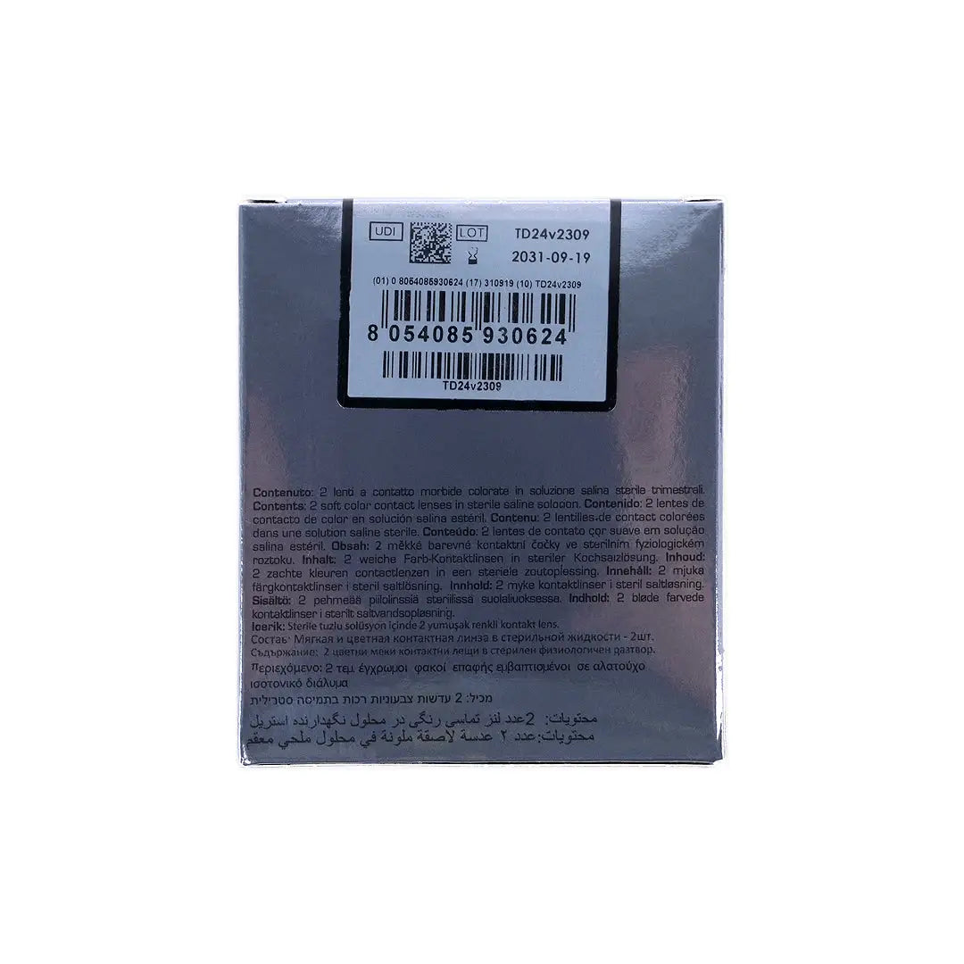 Desio Two Shades Of Grey Quarterly Contact Lens 2pcs-Darker