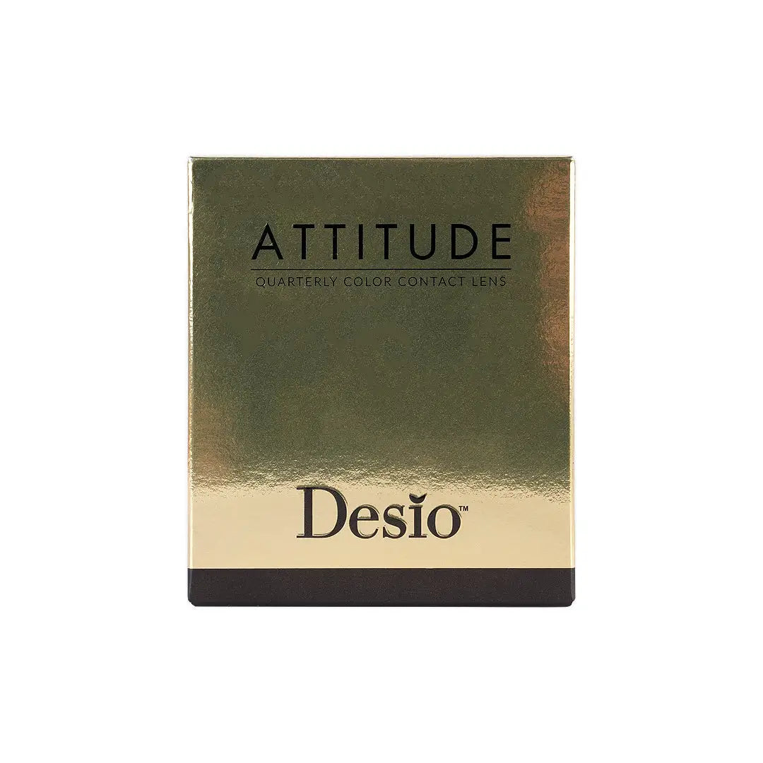 59053Desio Attitude Quarterly Contact Lens 2pcs-Precious Grey +3