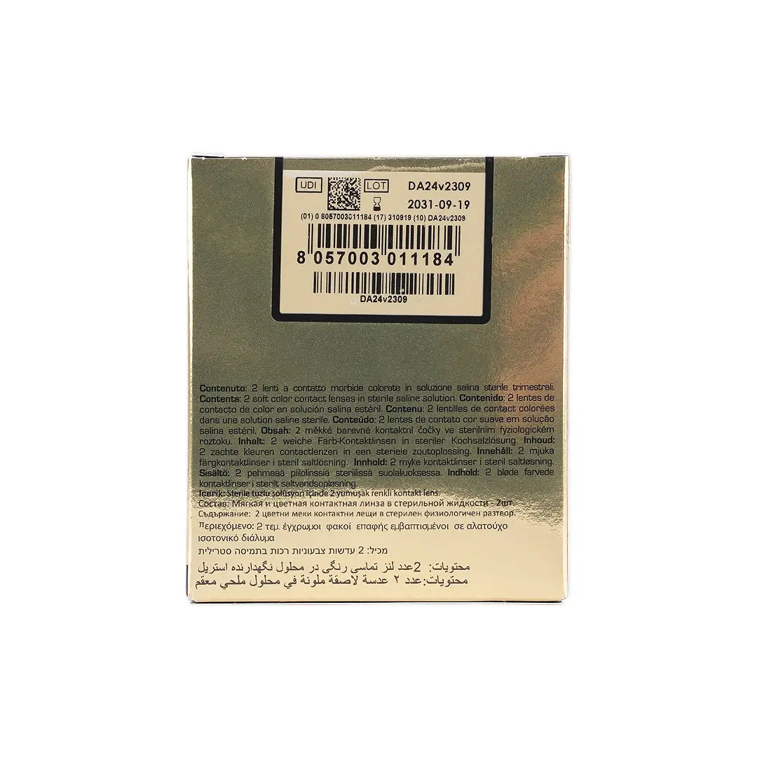 59054Desio Attitude Quarterly Contact Lens 2pcs-Tender Hazel +5