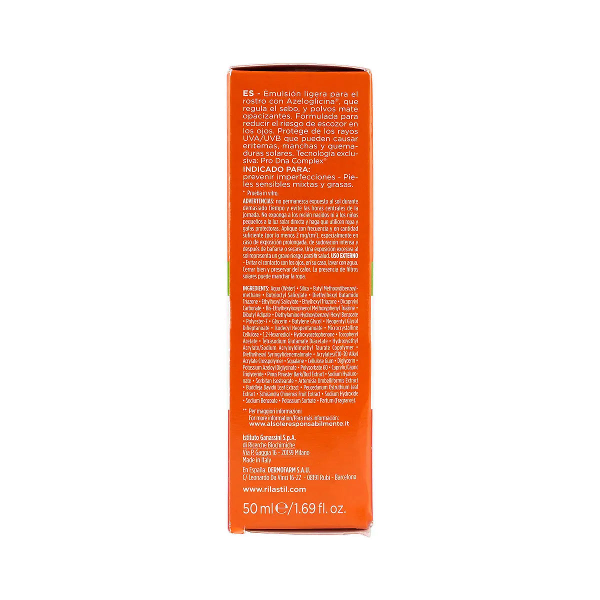 Rilastil Sun Sys WTR Touch Anti-Blemish Mat Crm Spf 50+ 50ml