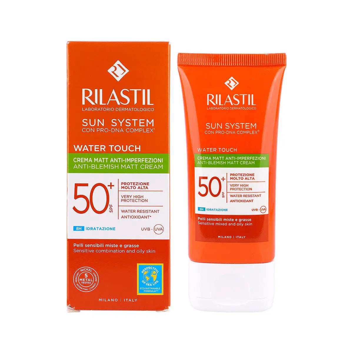 Rilastil Sun Sys WTR Touch Anti-Blemish Mat Crm Spf 50+ 50ml
