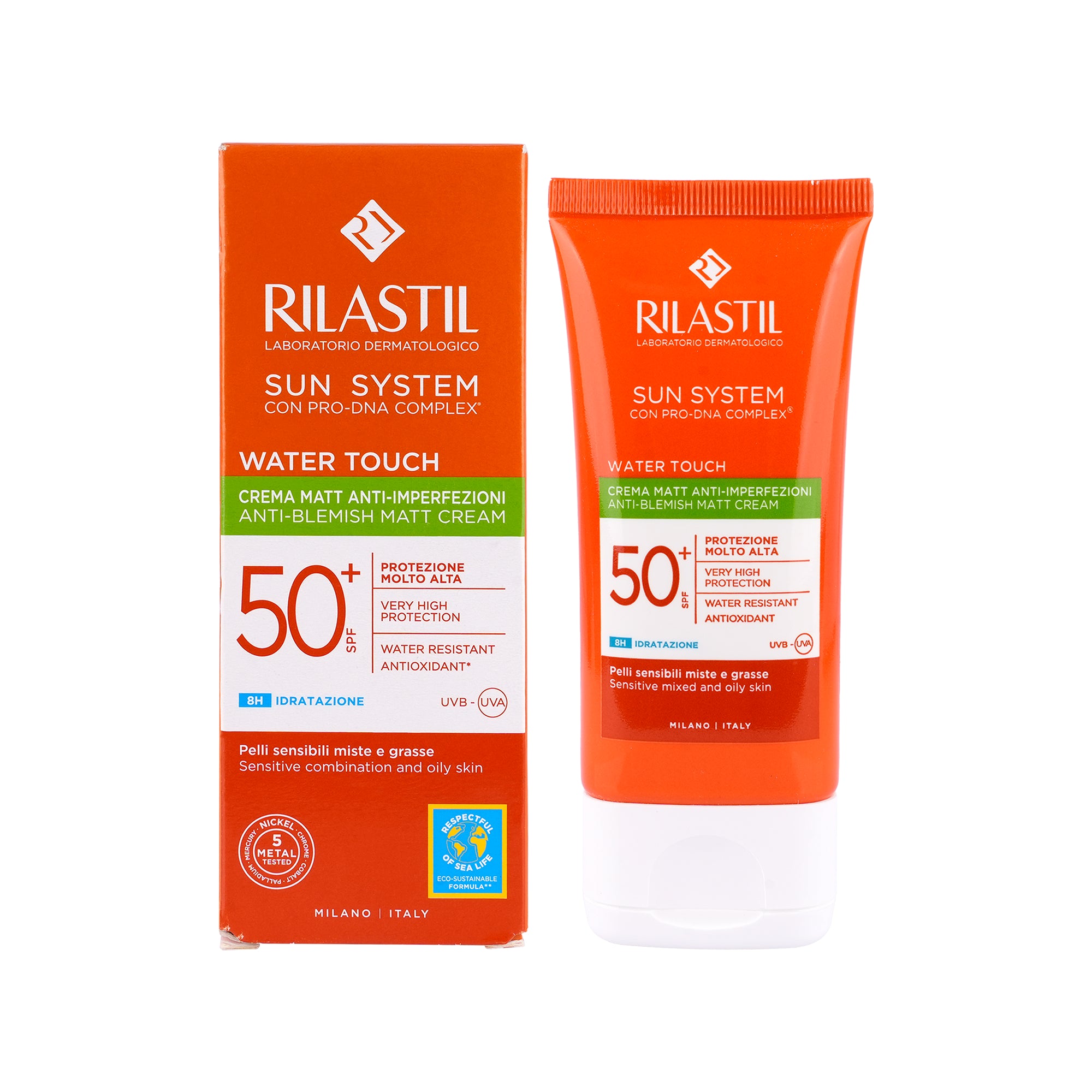 Rilastil Sun Sys WTR Touch Anti-Blemish Mat Crm Spf 50+ 50ml