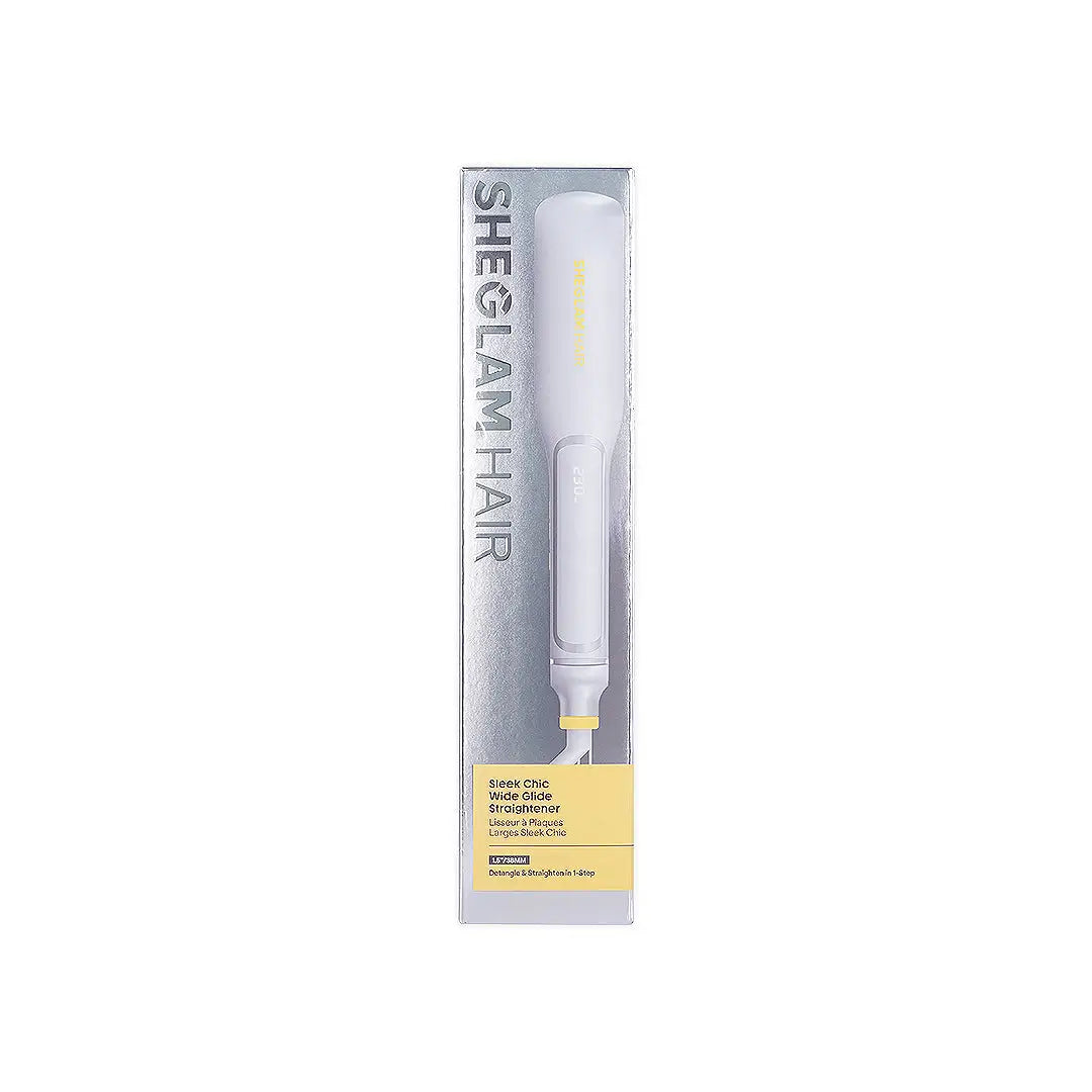 59072-Sheglam Hair Sleek Chic Wide Glide Straightener 1.5”/38MM +5