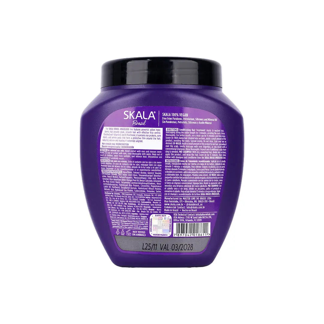 Skala Brasil Mais Lisos 2 In1 Treatment+Leave-In Cream 1000g