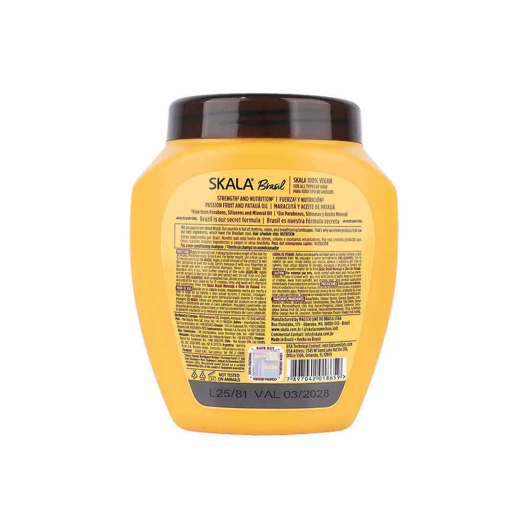 Skala Brasil Maracuja & Oleo De Pataua Hair Treatment 1000g