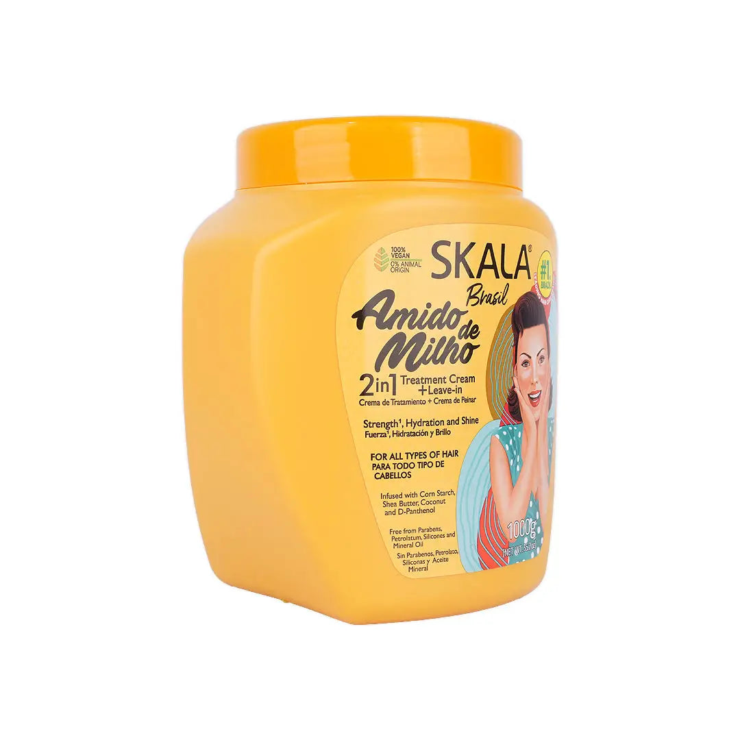 Skala Brasil Amido De Milho 2In1 Treatment+Leave-In Cr 1000g