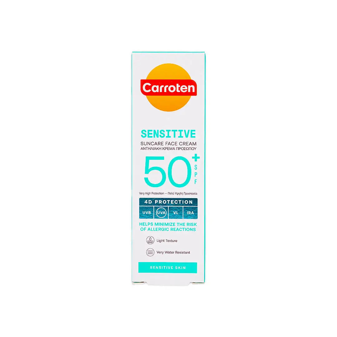 Carroten Sensitive Suncare Face Cream SPF50+ 50mL
