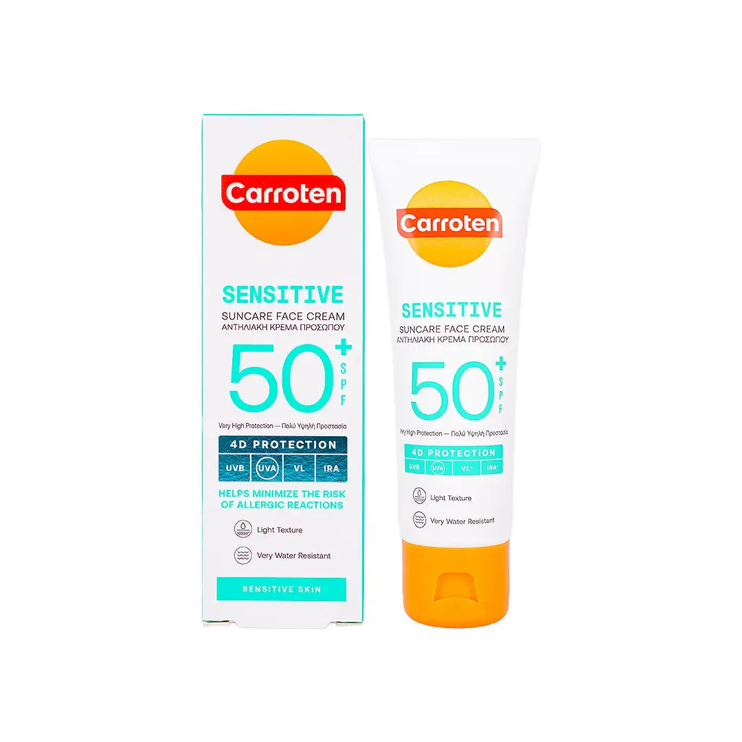 Carroten Sensitive Suncare Face Cream SPF50+ 50mL