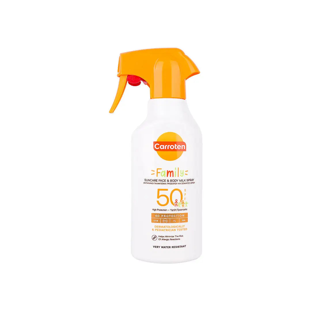 Carroten Family Suncare Face & Body Milk Spray SPF50 270mL