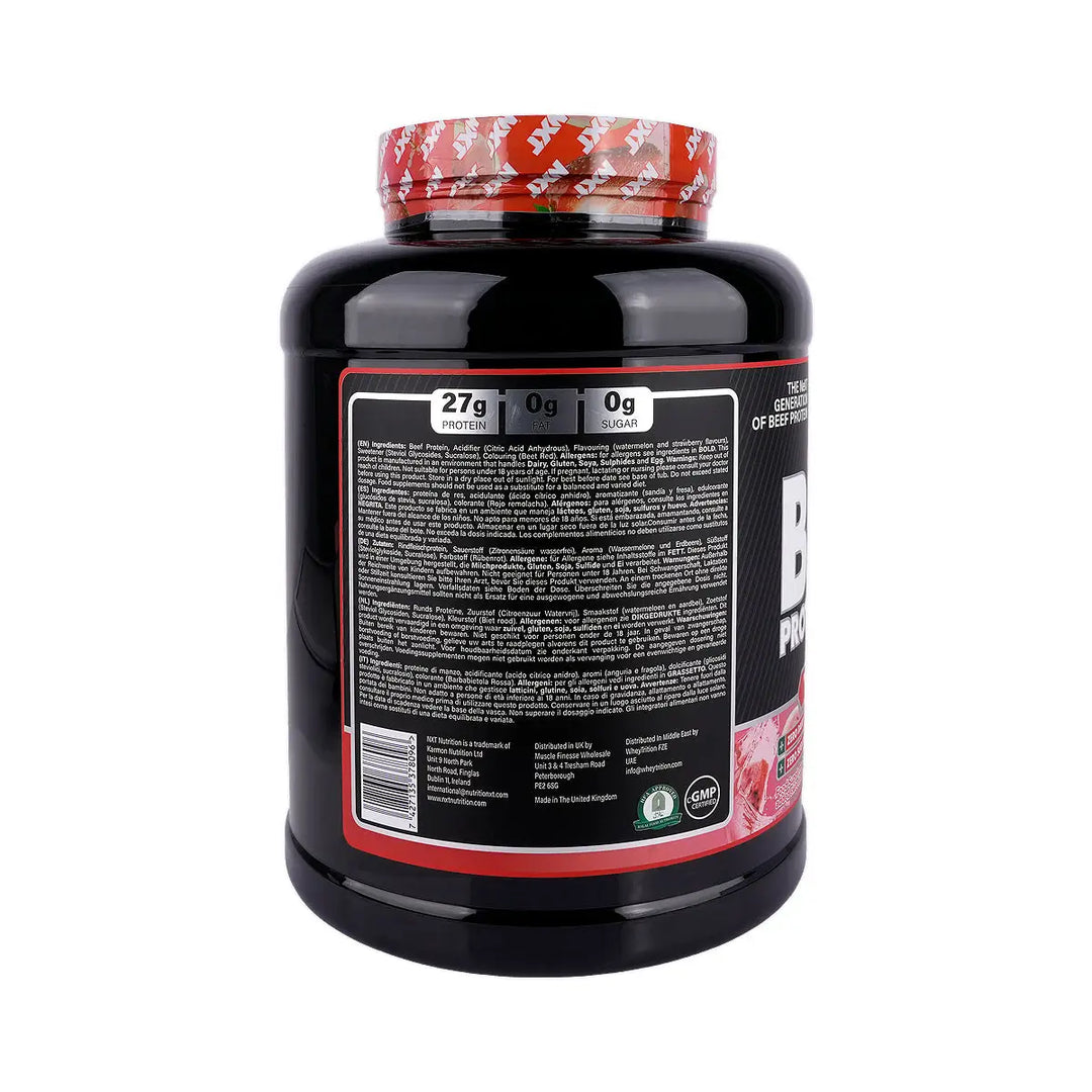 59124-NXT Beef Protein Isolate Watermelon &amp; Strawberry 1.8kg +2