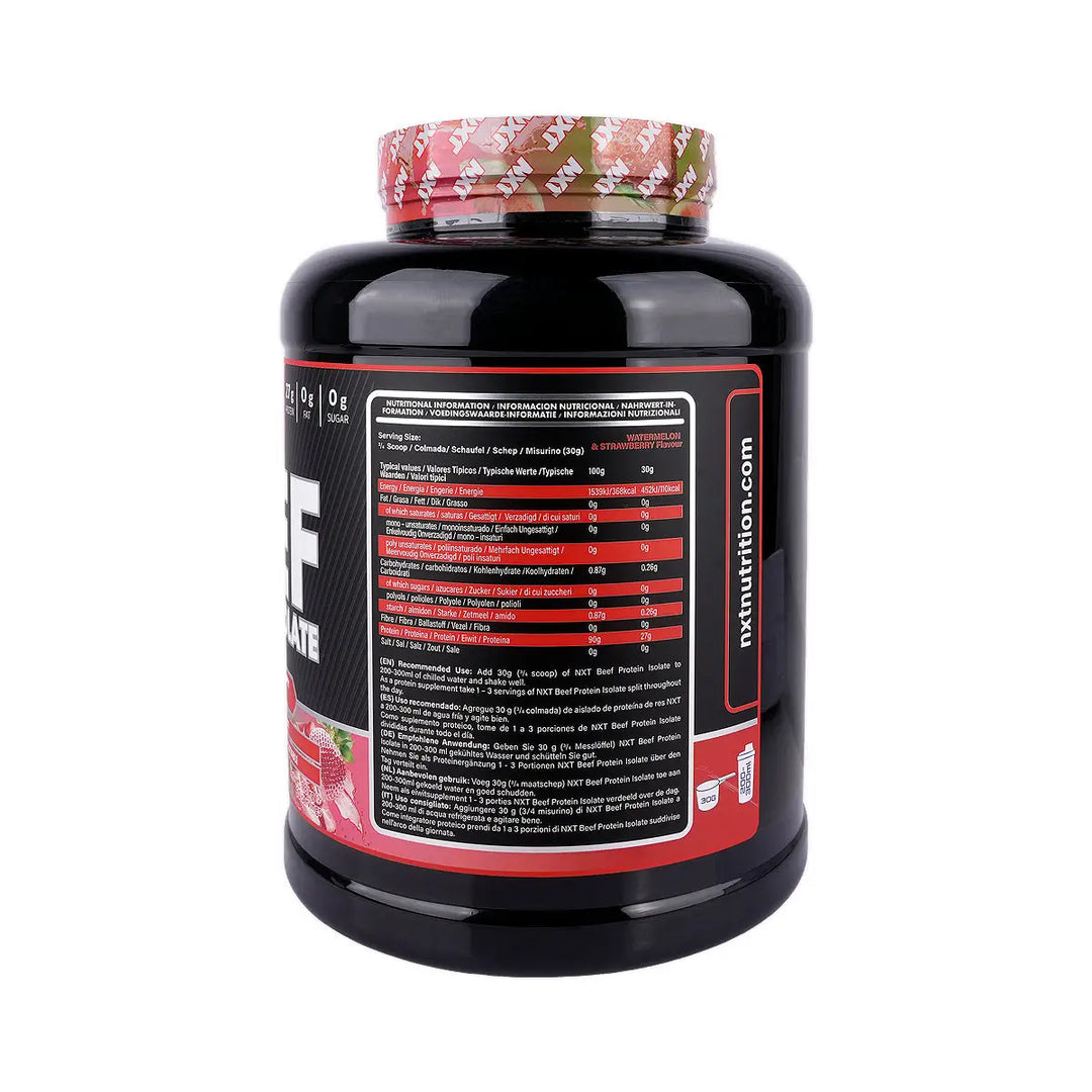 59124-NXT Beef Protein Isolate Watermelon &amp; Strawberry 1.8kg +1