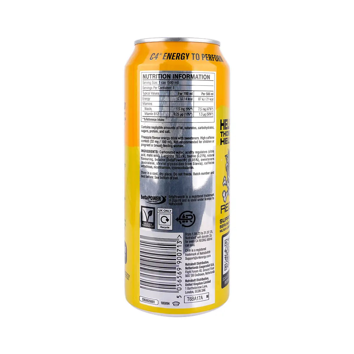 C4 Energy CRB Pineapple Head 500ml