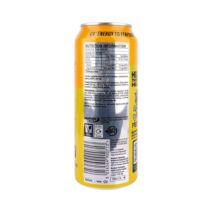 59146-C4 Energy CRB Pineapple Head 500ml +3