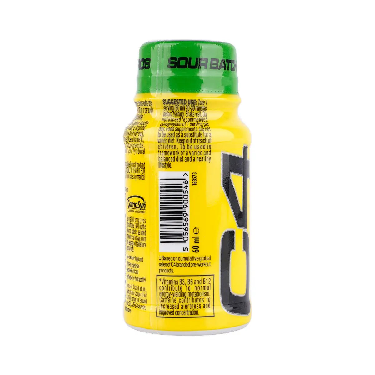 C4 Pre Workout Shot Sour Batch Bros 60ml