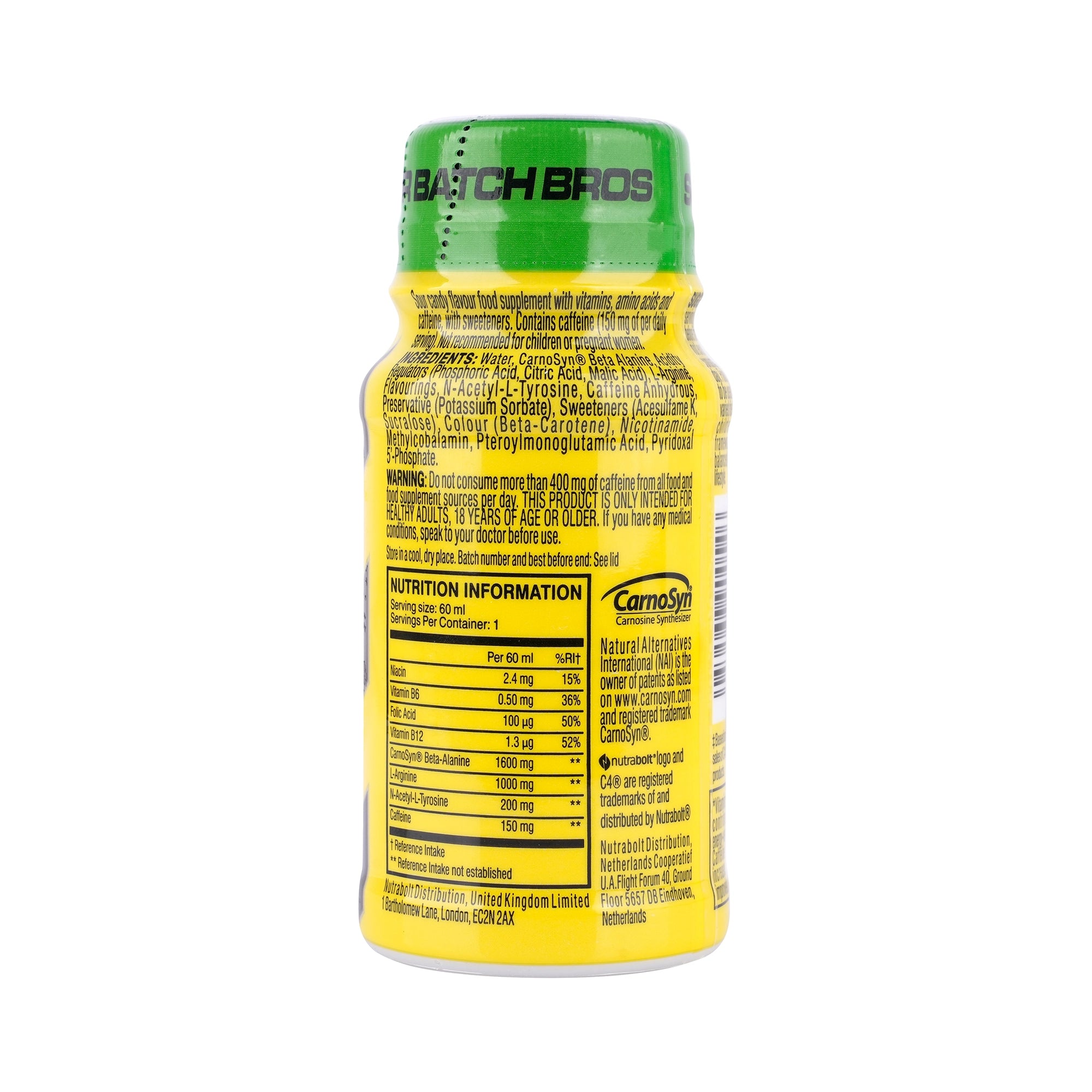 59149-C4 Pre Workout Shot Sour Batch Bros 60ml +2