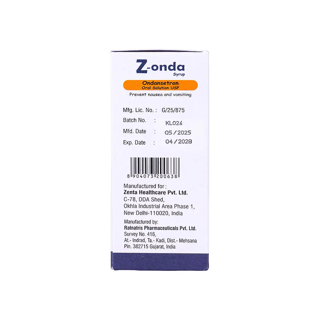 Z-Onda Syrup 4mg/5mL 50mL