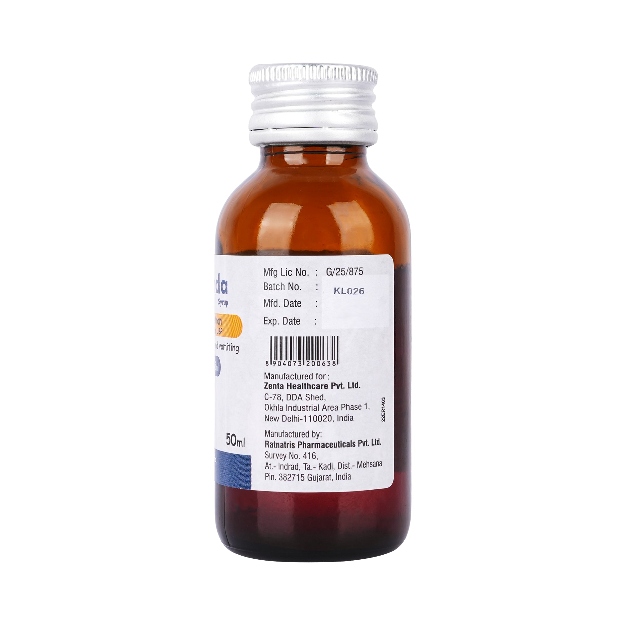 59159-Z-Onda Syrup 4mg/5mL 50mL +6