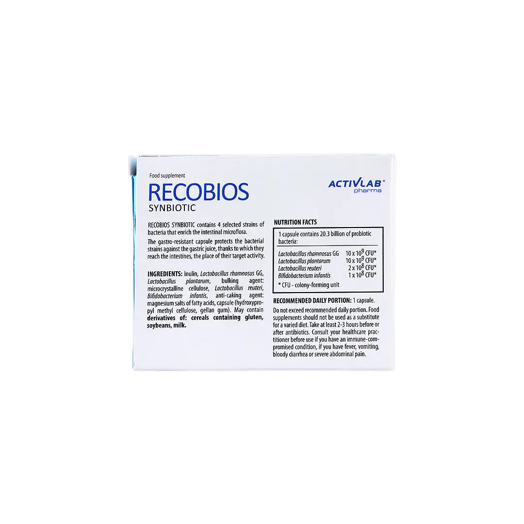 Activlab Recobios Synbiotic 20 Capsules
