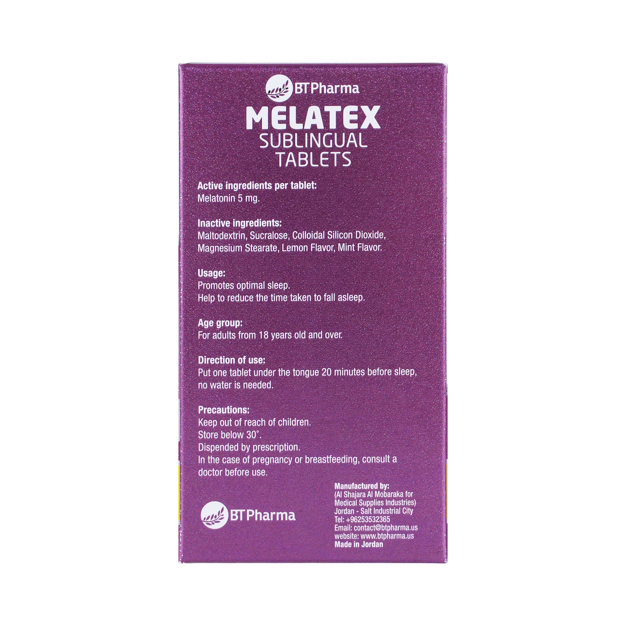 59169-Melatex 5mg 60 Capsules +1