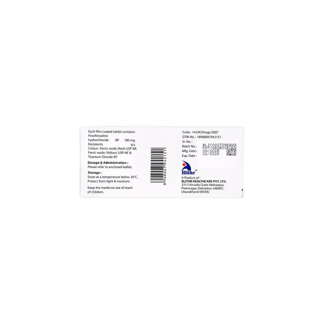 Blithifex 180mg 30 Tablets