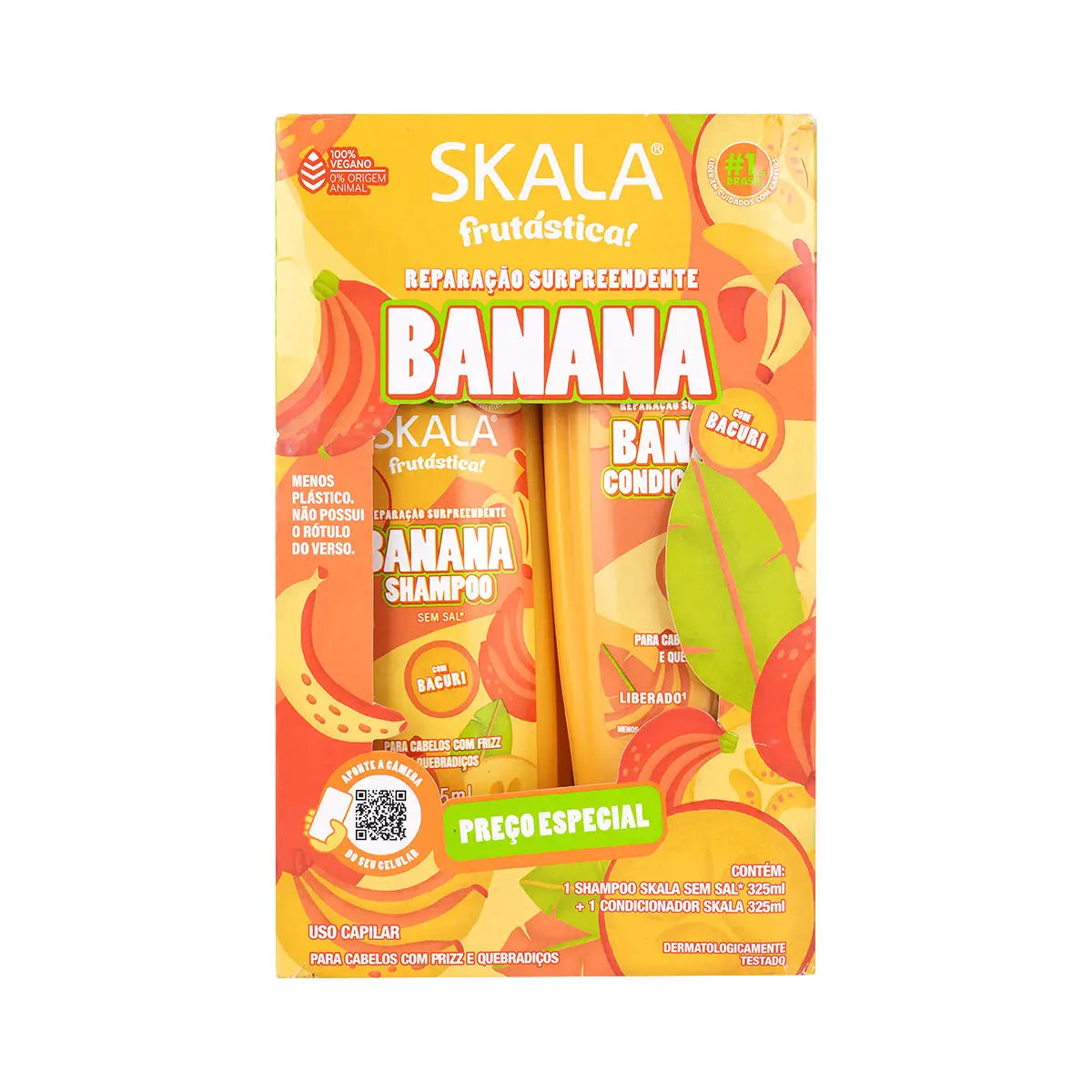 59185-Skala Banana Shampoo & Conditioner Kit 325mL