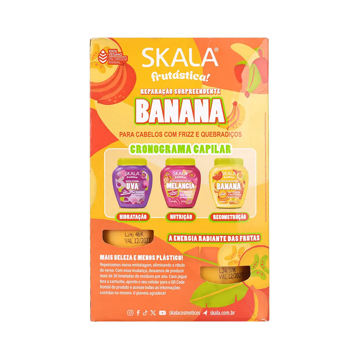 59185-Skala Banana Shampoo & Conditioner Kit 325mL +3