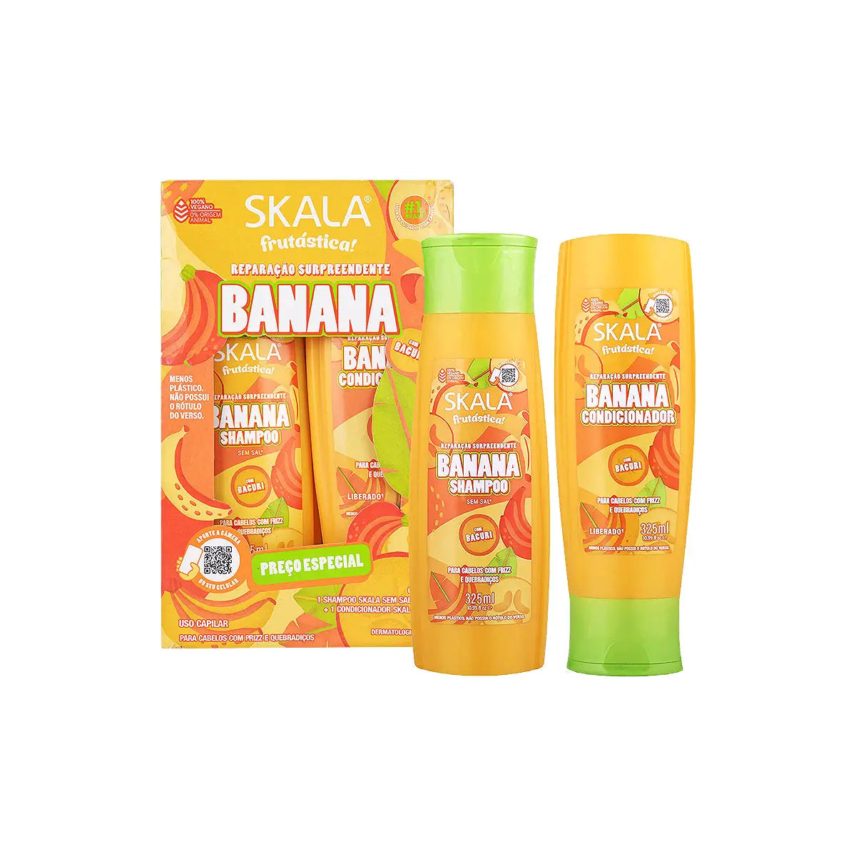 59185-Skala Banana Shampoo & Conditioner Kit 325mL +2