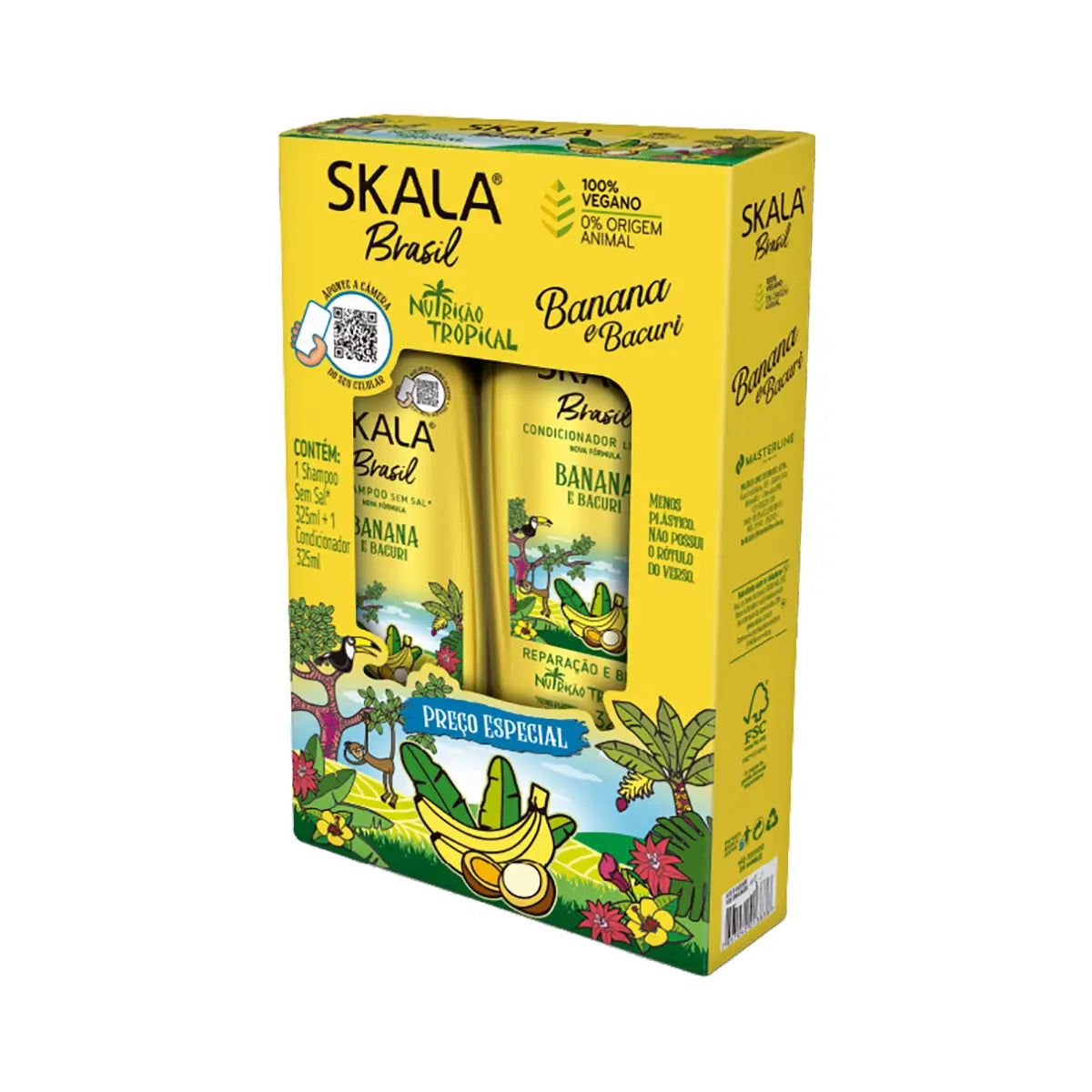 59185-Skala Banana Shampoo & Conditioner Kit 325mL