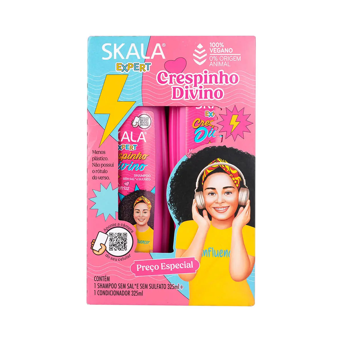 59189-Skala Crespinho Divino Kids Shampoo & Conditioner Kit 325mL