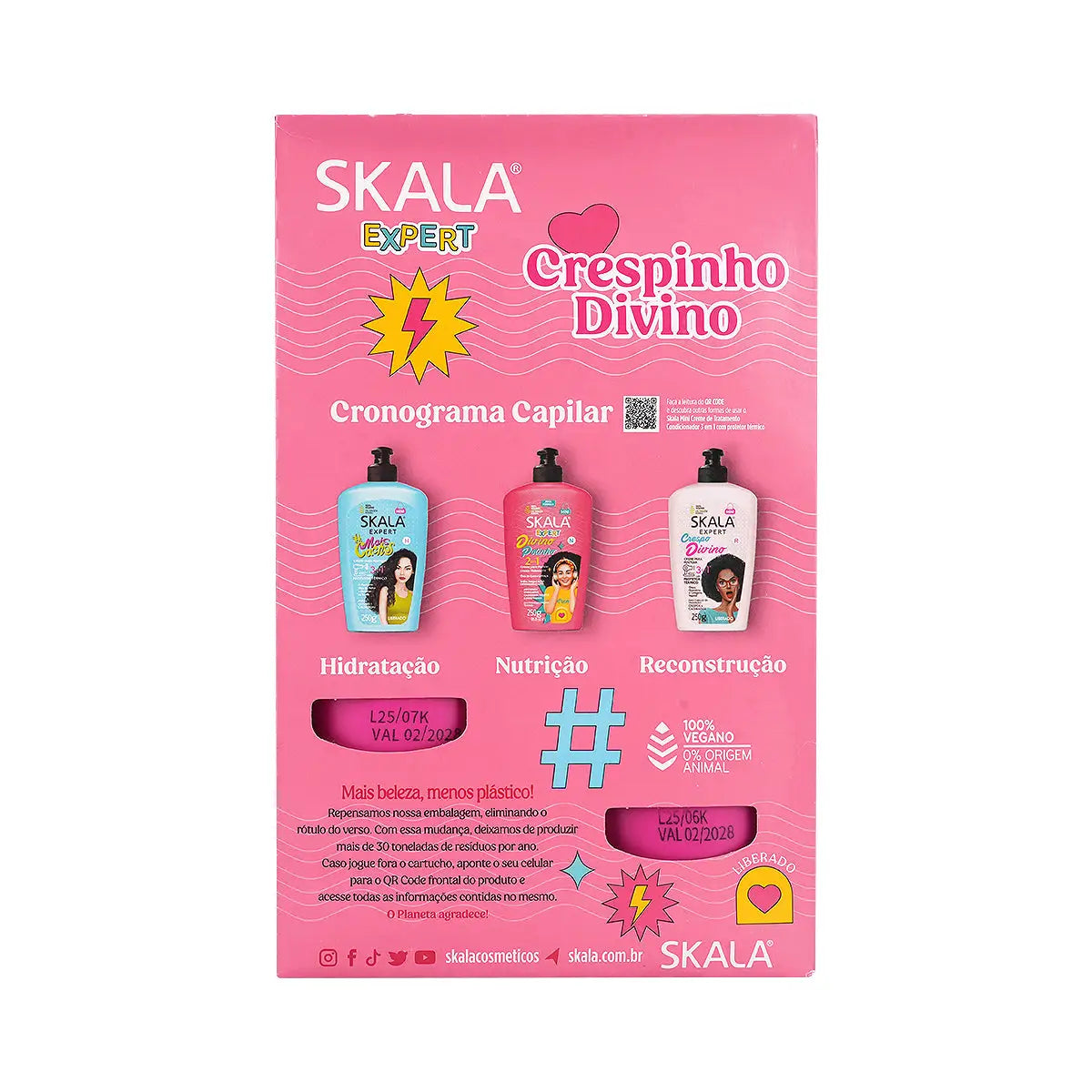 59189-Skala Crespinho Divino Kids Shampoo & Conditioner Kit 325mL +1