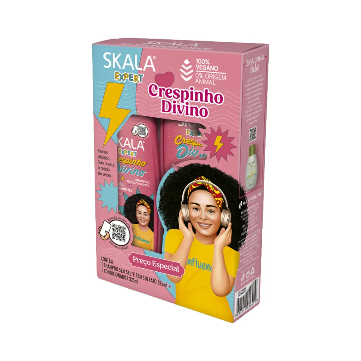 59189-Skala Crespinho Divino Kids Shampoo & Conditioner Kit 325mL