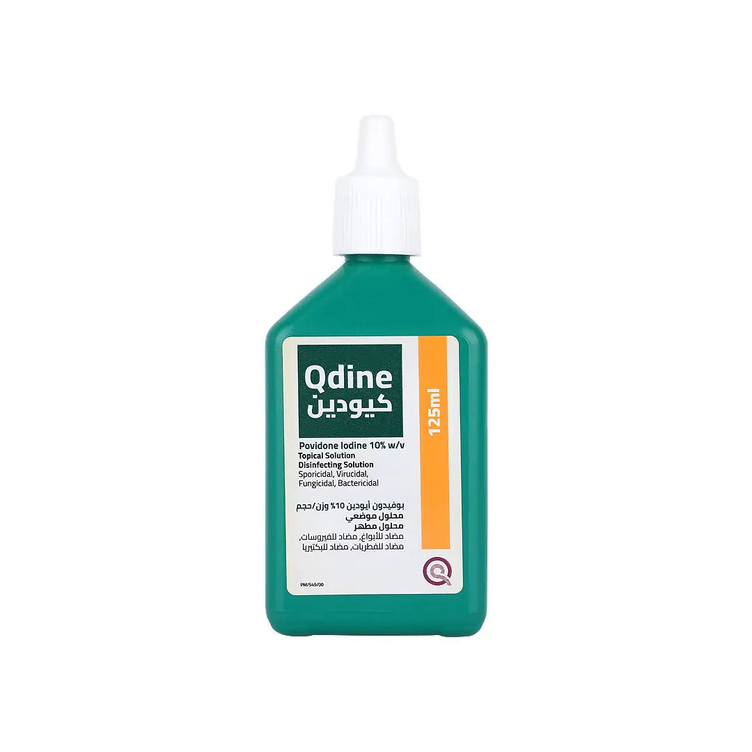 Qdine Povidone Iodine Antiseptic Solution 125mL