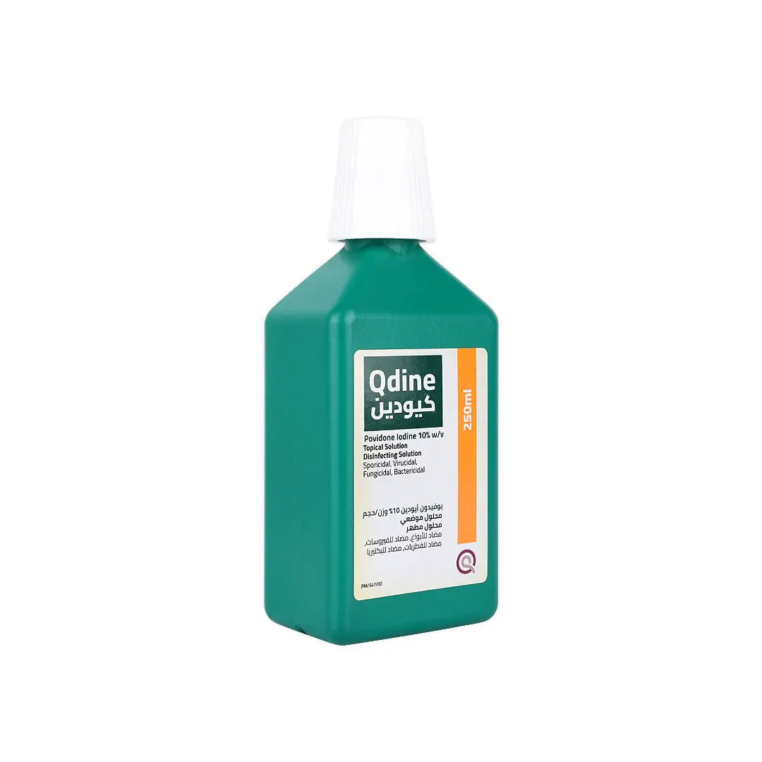 59192-Qdine Povidone Iodine Antiseptic Solution 250mL +1
