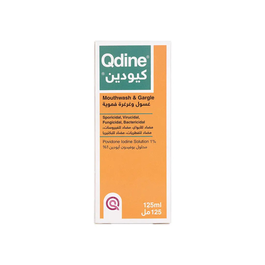 Qdine Povidone Iodine Mouthwash 125mL